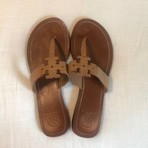 TORY BURCH leather thong sandals